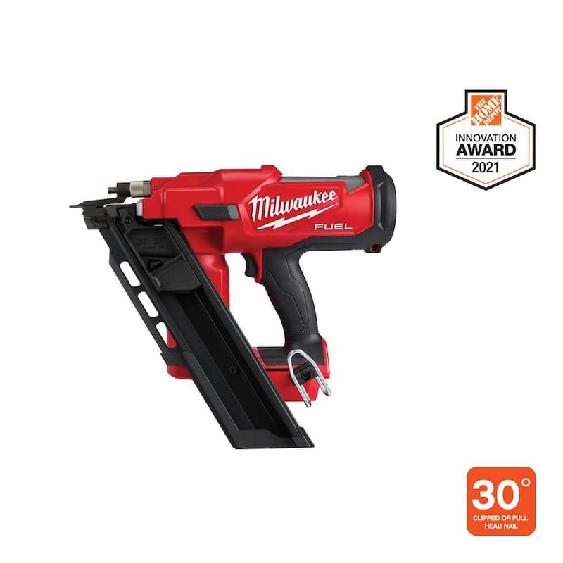 Clavadora de armazón inalámbrica Milwaukee M18 FUEL de 18 voltios con ángulo de 30 grados y motor sin escobillas de 3-1/2 pulgadas (sólo herramienta) - 2745-20