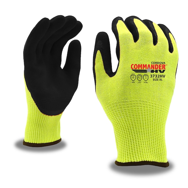 Guantes de corte Cordova COMMANDER HV, HPPE/Glass/Steel, A7, color M - 3732HVM