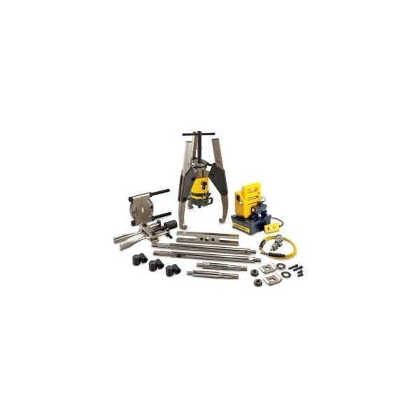 Enerpac Hydraulic Sync Grip Master Puller Set  Electric Pump  230V  50 Ton Capacity  3 Inch Stroke - MPS64EE