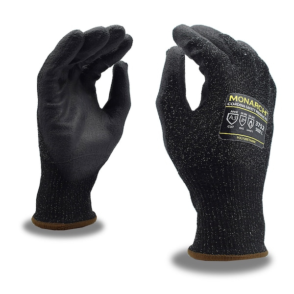 Cordova MONARCH-PU, PU Palm, Guantes con Corte A3, XL - 3752XL

Nota: No es necesario traducir las siglas "PU" ya que hacen referencia a las características del material con el que están hechos los guantes.