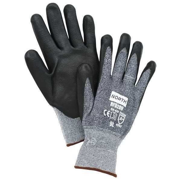 Guantes recubiertos resistentes a cortes de nivel 3 de Honeywell, 13 ga, color negro, talla S - NFD20B/7S