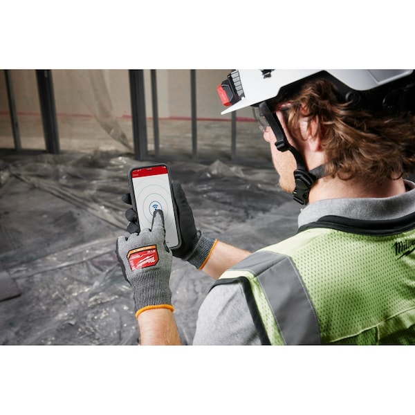Guantes sumergidos de protección contra cortes de Milwaukee Tool, Nivel de corte A8, calibre 18, Talla L (9) - 48-73-7022B