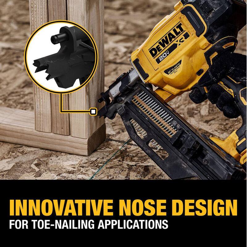DEWALT Clavadora inalámbrica para armado con ángulo de 21° de 20 voltios (sólo herramienta) - DCN920B