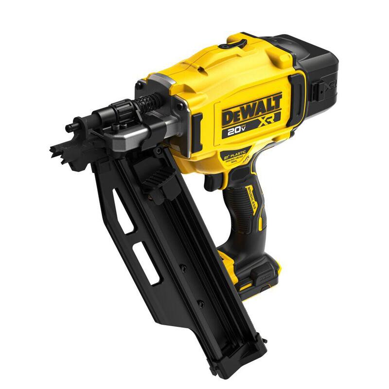 DEWALT Clavadora inalámbrica para armado con ángulo de 21° de 20 voltios (sólo herramienta) - DCN920B