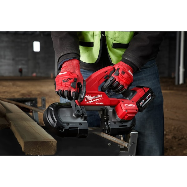 Guantes recubiertos resistentes al corte de Milwaukee Tool, Nivel de corte A3, calibre 18, M (8) - 48-22-8971