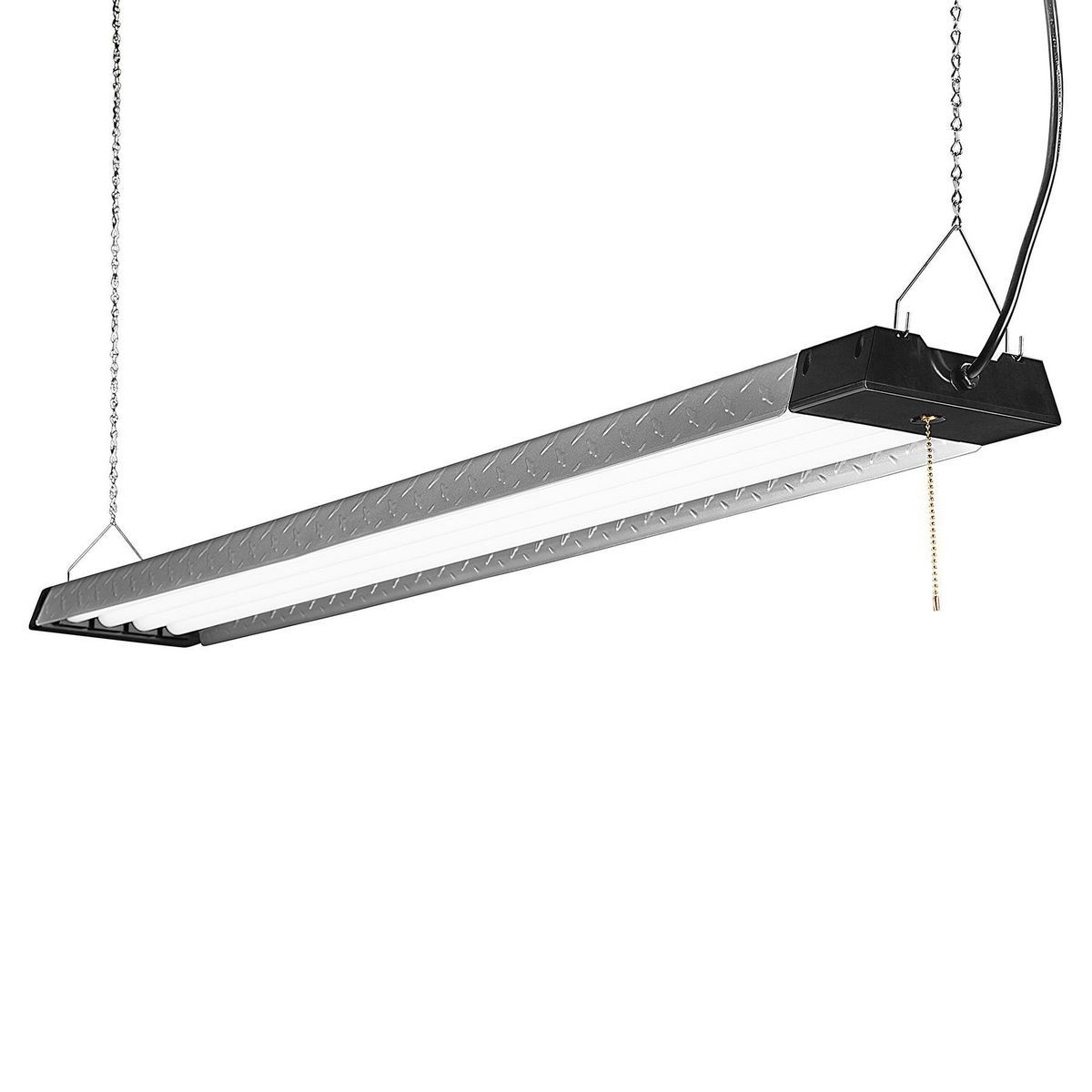 Luz de taller colgante LED de placa de diamante Linkable de 4 ft y 10,000 lúmenes de Braun - 56780