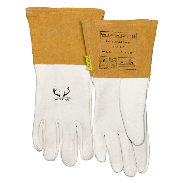Guantes de soldadura de prestigio Extraer Weldas Premium Mig & Tig de piel de venado - EX3678314