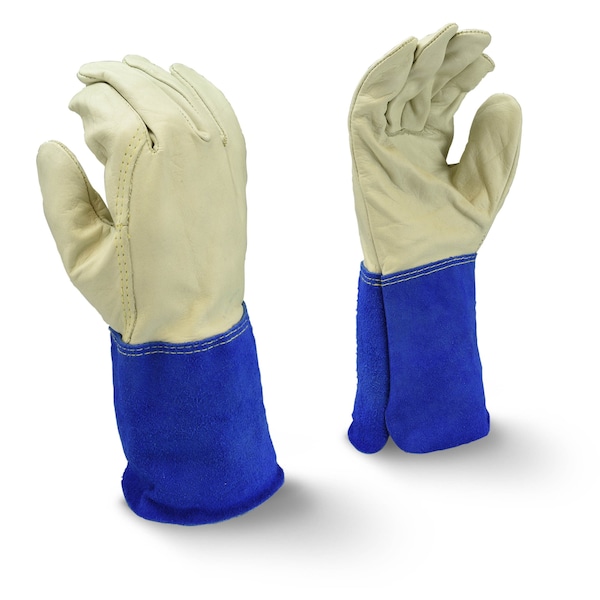 Guantes de soldadura Radians MIG/TIG, palma de cuero de vaca, L - RWG6210L