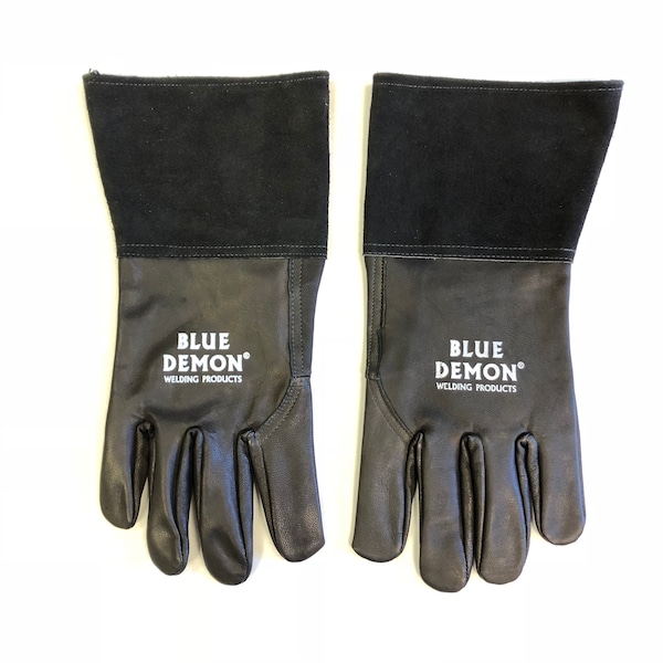 Guantes de soldadura TIG Blue Demon, Palma de Cabrito, S - BDWG-TIG-BK-S