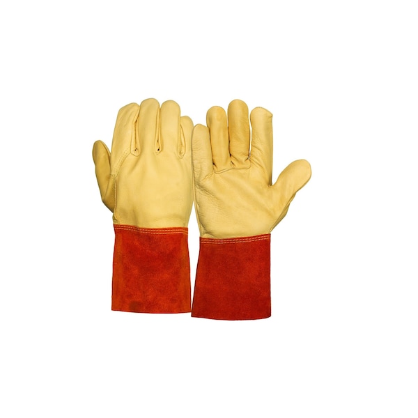 Pyramex Guantes para Soldadura Mig/Tig de Forro de Cuero, Tamaño M, Paquete de 12 - GL6001WM