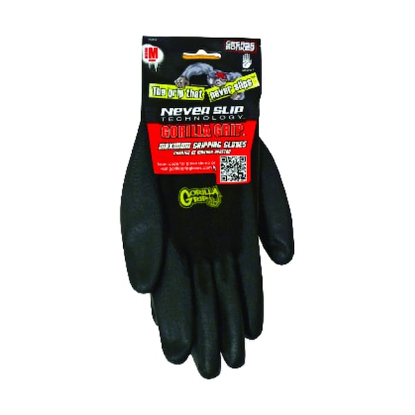 Guantes de agarre mecánico unisex Grease Monkey para interiores y exteriores negros M 1 par - 25052-26