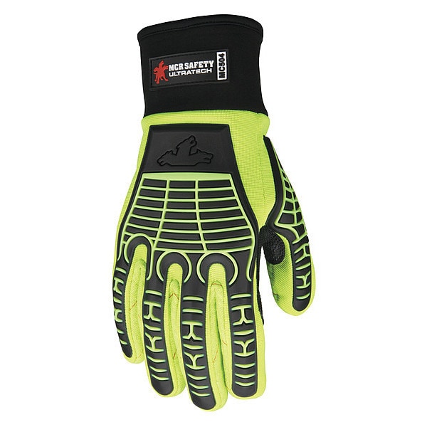 Guante Mecánico Mcr Safety, M, Dedo Completo, PR - MC504M