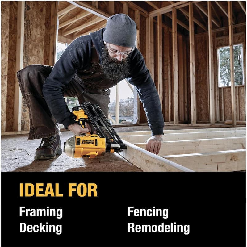 DEWALT 20V MAX XR Clavadora inalámbrica sin escobillas de iones de litio de 2 velocidades 30° con carga de papel de 4.0Ah y cargador - DCN692M1