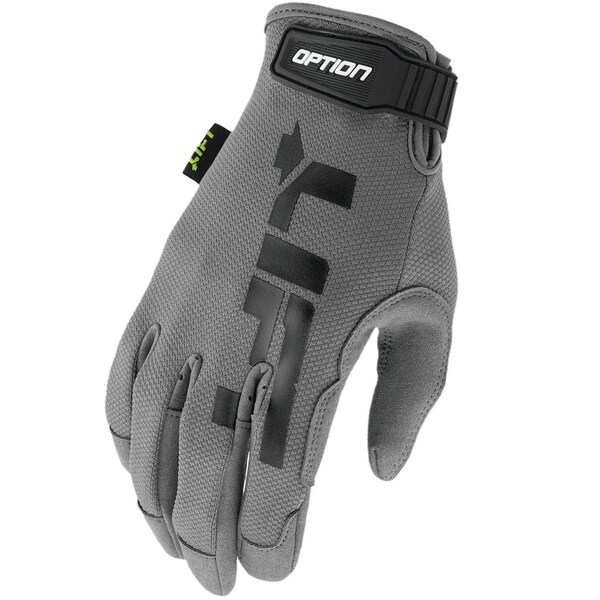 Guante de seguridad Lift Safety OPTION de cuero sintético gris con malla de aire - GON-17YYM