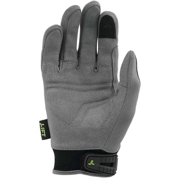 Guante de seguridad Lift Safety OPTION de cuero sintético gris con malla de aire - GON-17YYM