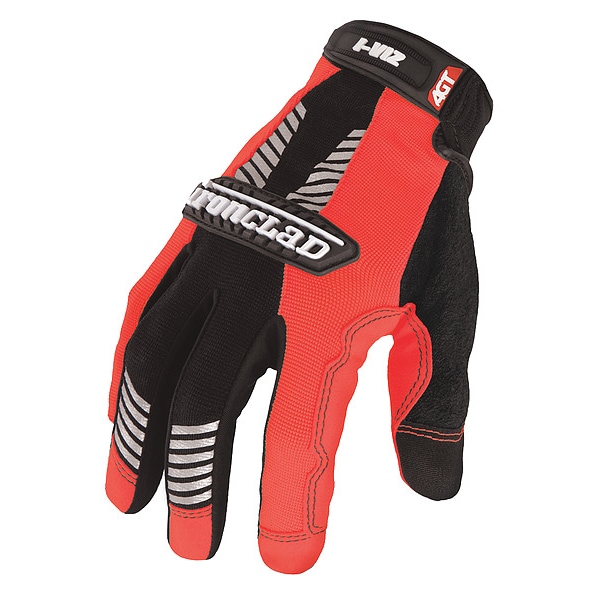 Guantes Mecánicos de Alto Rendimiento Ironclad Wear de Alta Visibilidad, S, Naranja, Nylon/Spandex Acanalado - IVO2-02-S.