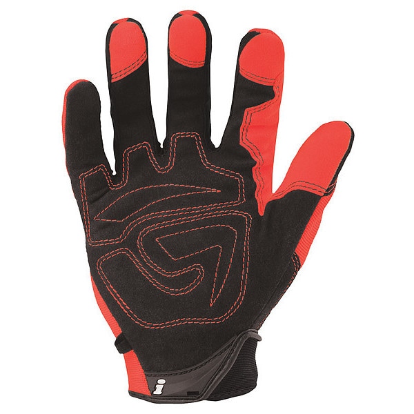Guantes Mecánicos de Alto Rendimiento Ironclad Wear de Alta Visibilidad, S, Naranja, Nylon/Spandex Acanalado - IVO2-02-S.