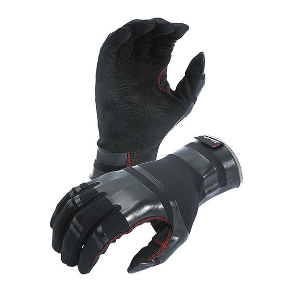 Guantes mecánicos de seguridad Azusa, S, negro/rojo - KX01A