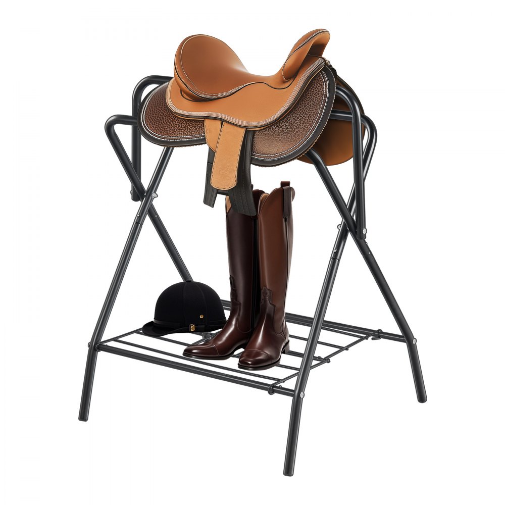 VEVOR Folding Saddle Rack Portable Freestanding Horse Saddle Stand 132 LBS - MAJXXZDK2819D0WM3V0