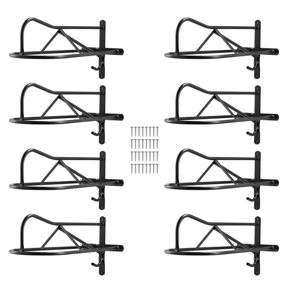 VEVOR Wall Mount Saddle Rack with Pad Bar 8 Packs Horse Saddle Rack Stand - MAJYZXGDWK23JIISHV0