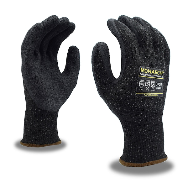 Cordova MONARCH-NRL, Palma de látex, Guantes con corte A4, XL - 3758XL