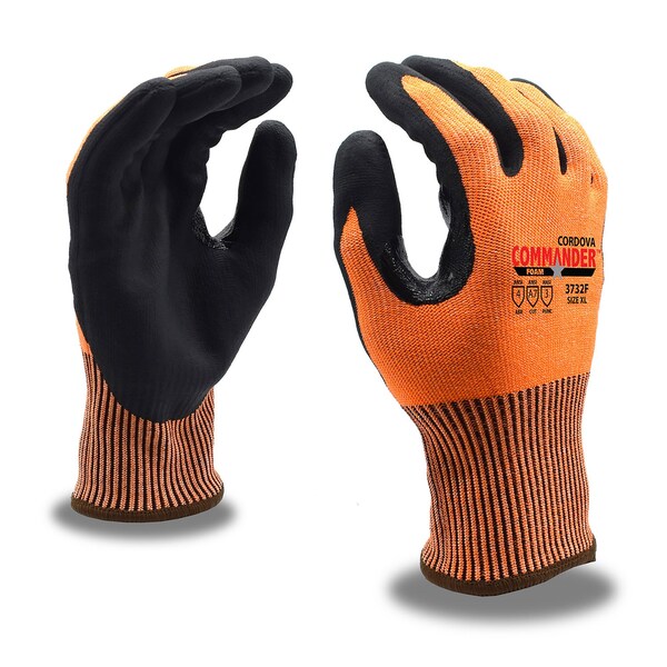 Guantes de corte A7 Cordova COMMANDER FOAM, HPPE/Glass/Steel, S - 3732FS