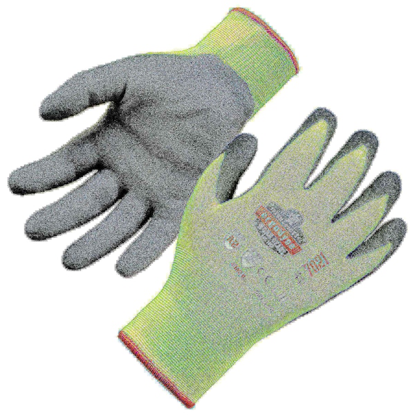 Guantes resistentes al corte con recubrimiento de nitrilo en color lima, nivel de corte A2 WSX, extra grande - 17965.