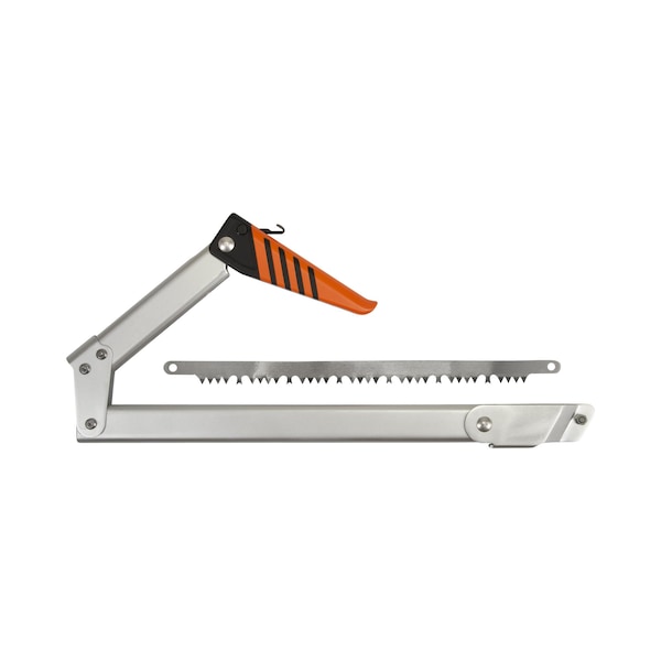 Allen Co Huntsman Folding Saw & Sheath, 1 Wood Blade & 1 Bone/Metal Blade, 11 in. Blades, Gray/Orange/Black - 18920
