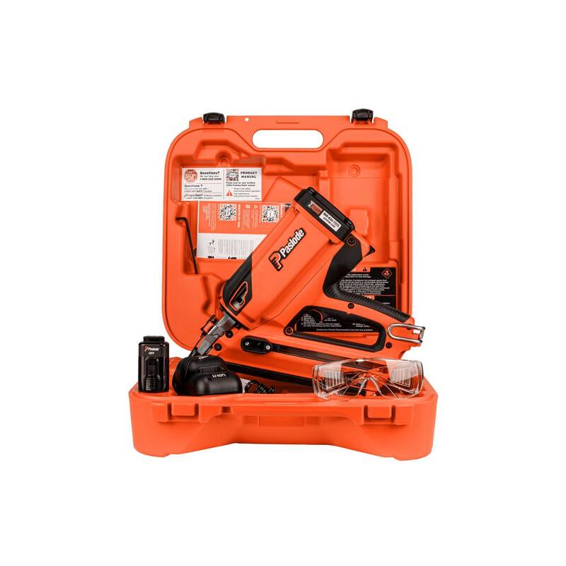 Paslode CF325XPRO 24 7.2-Volt Batería de Iones de Litio 3-1/4 in. Clavadora inalámbrica de encuadre de carga de tira de gas de 30 grados - 906800