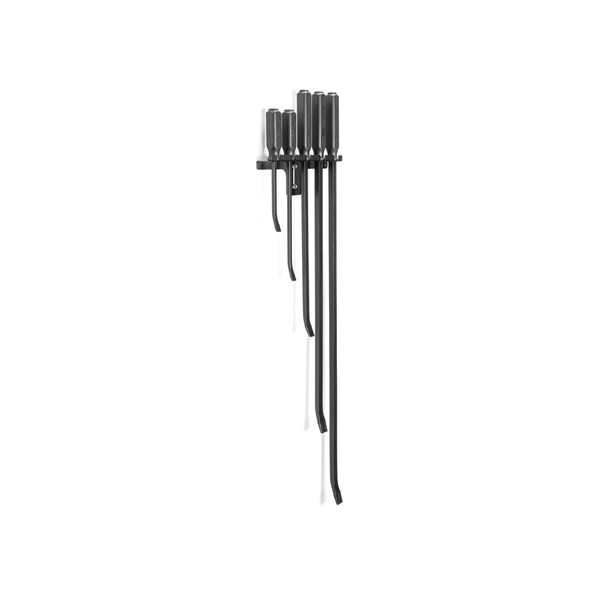 Tekton Angled End Handled Pry Bar Set with Wall Hanger, 5-Piece (12, 17, 25, 36, 45 in.) - LSQ96504