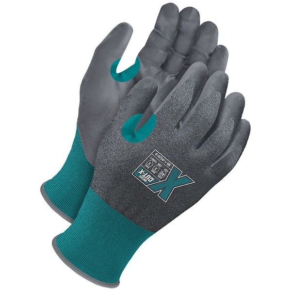 Guantes recubiertos de NBR Bdg, Nivel de corte A2, 21 ga, Gris/Azul, 2XL - 99-1-9520-11