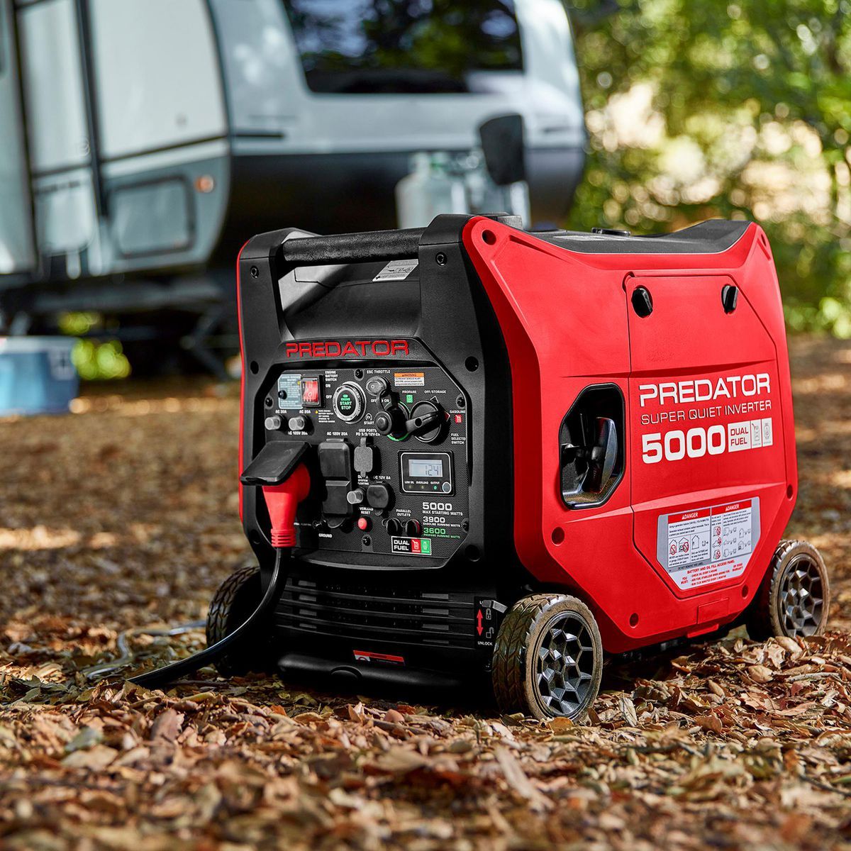Generador Inverter Predator de 5000 vatios de doble combustible MUY SILENCIOSO con arranque remoto y tecnología CO SECURE, EPA - 71367