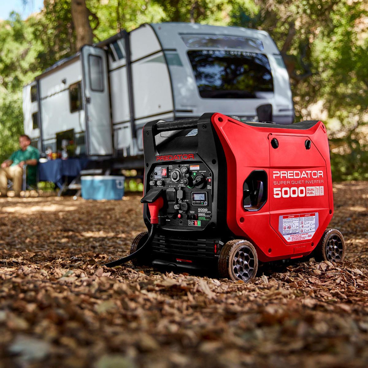 Generador Inverter Predator de 5000 vatios de doble combustible MUY SILENCIOSO con arranque remoto y tecnología CO SECURE, EPA - 71367
