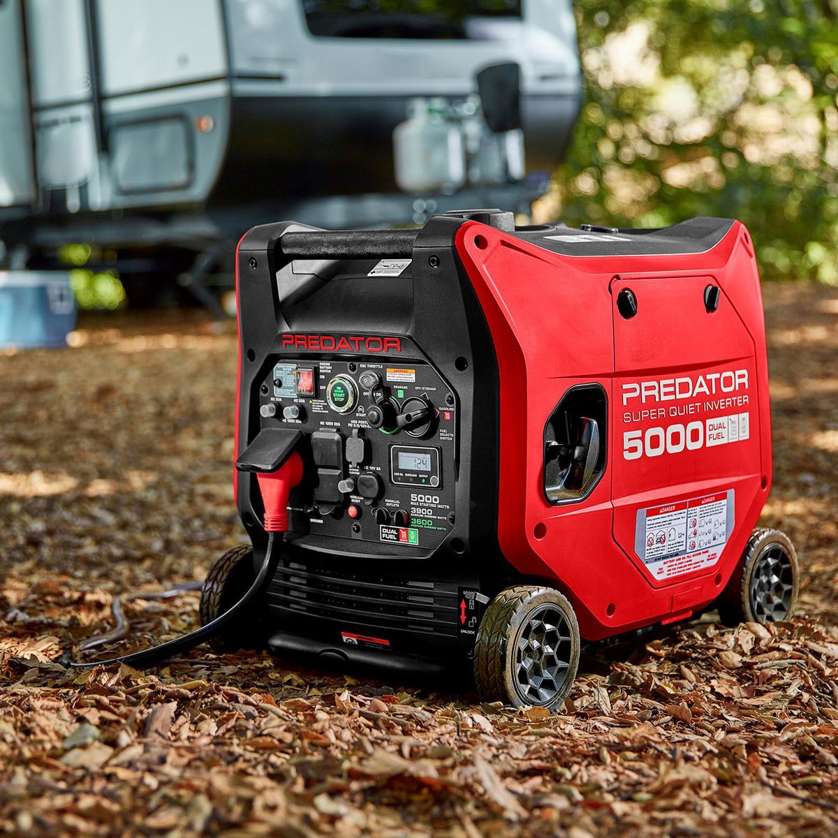 Generador Inverter Predator de 5000 vatios de doble combustible MUY SILENCIOSO con arranque remoto y tecnología CO SECURE, EPA - 71367
