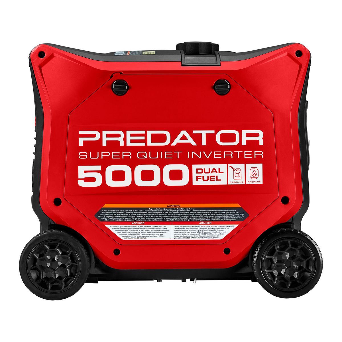 Generador Inverter Predator de 5000 vatios de doble combustible MUY SILENCIOSO con arranque remoto y tecnología CO SECURE, EPA - 71367