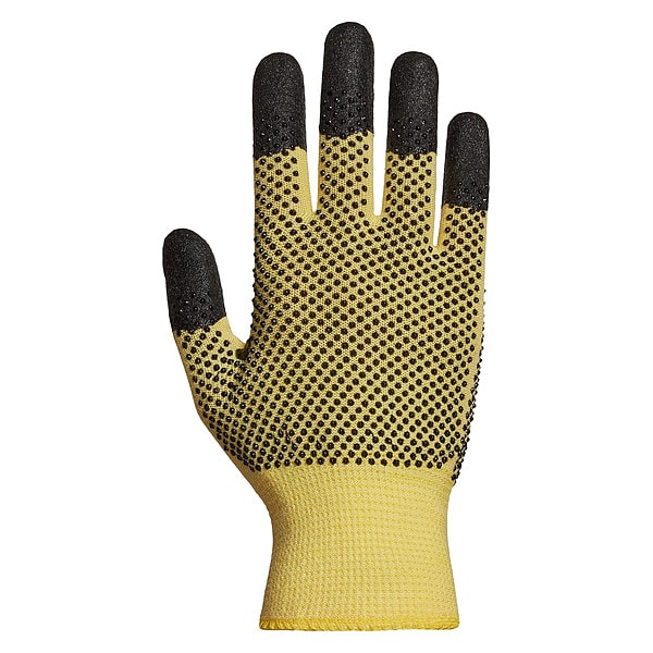 Guantes recubiertos de Superior Glove, nivel de corte A4, 13 ga, negro/amarillo, 9 - SKFG2DFT-9