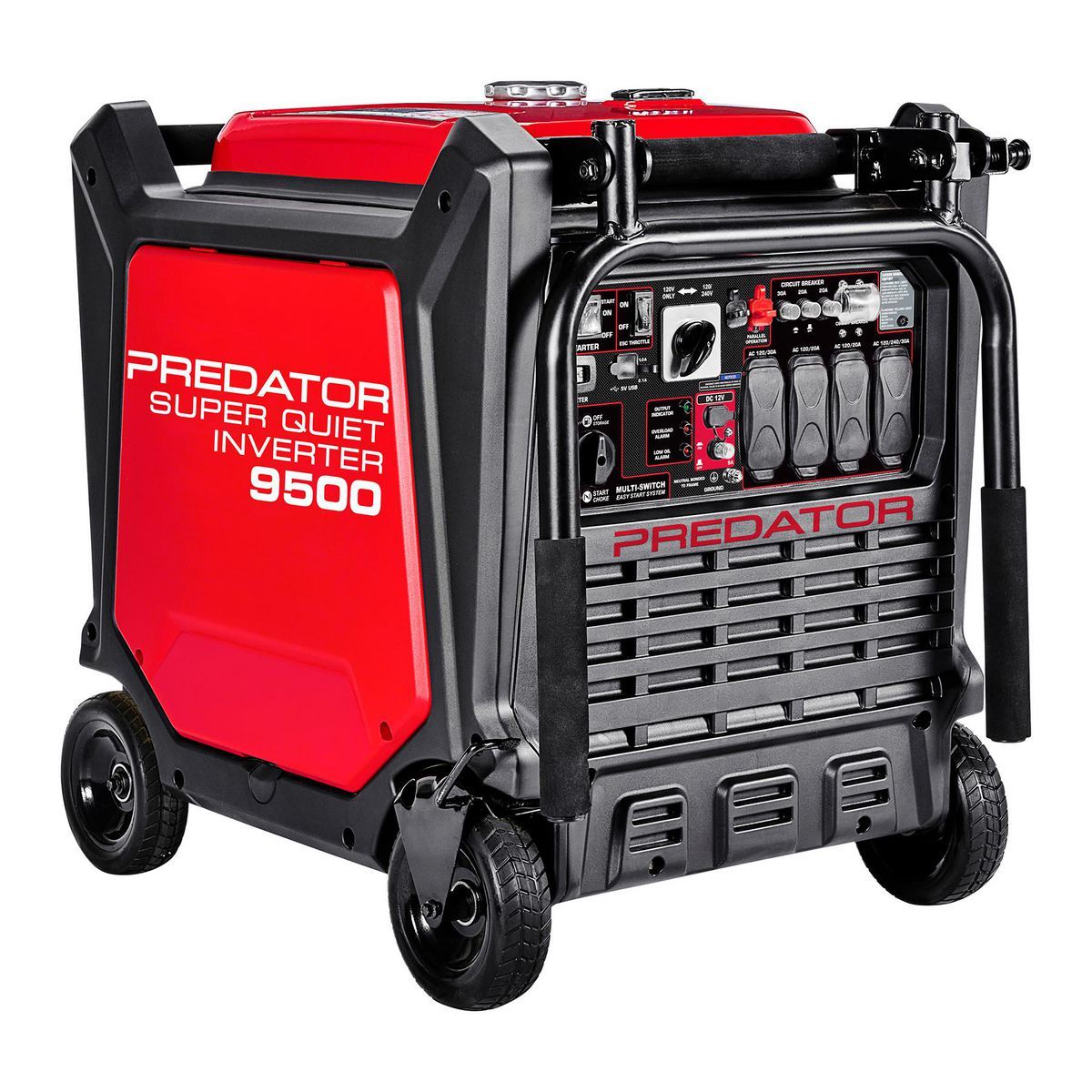 Generador inversor Predator de 9500 vatios SUPER SILENCIOSO con tecnología CO SECURE, EPA - 71365