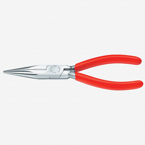 Knipex 5" Snipe Nose Side Cutting Pliers (Radio Pliers) - Chrome Plastic Grip