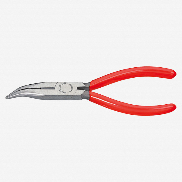 Knipex 6.3" Chain Nose Side Cutting Pliers (Radio Pliers) - Plastic Grip