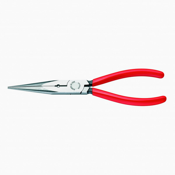 Knipex 8" Snipe Nose Side Cutting Pliers (Stork Beak Pliers) w/ 12 AWG Hole - Plastic Grip