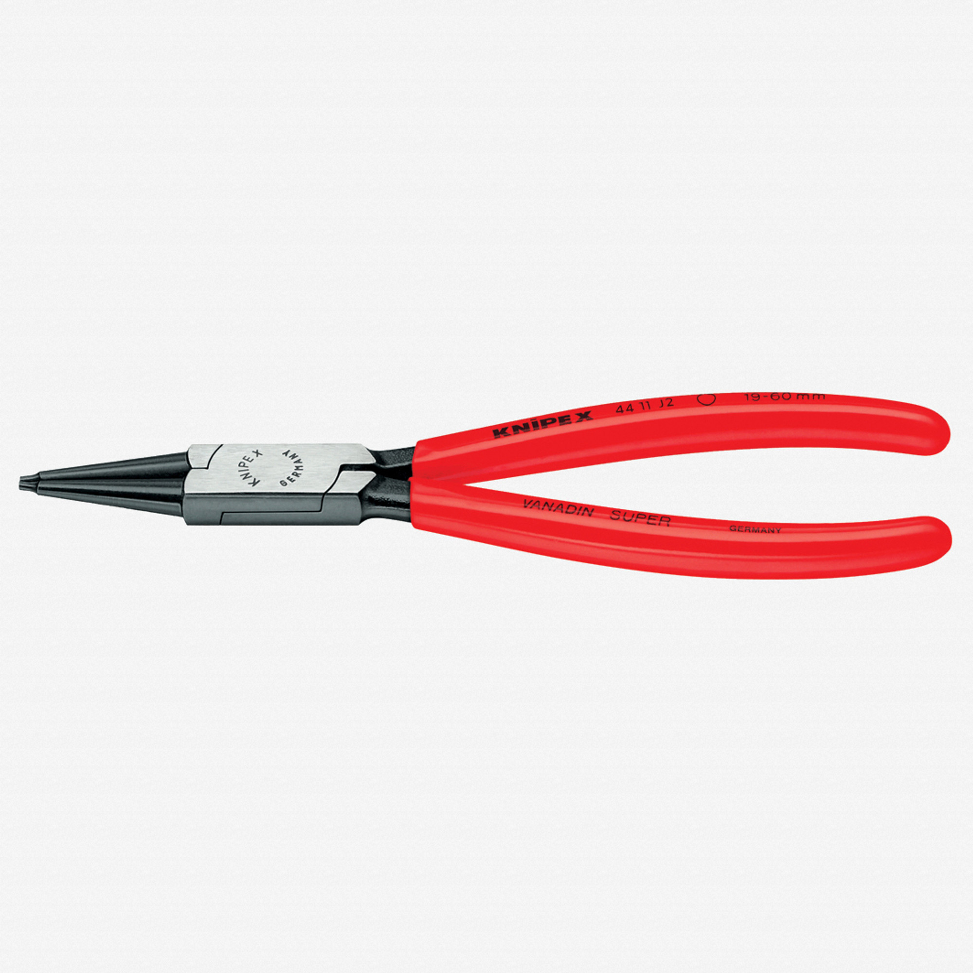 Knipex Straight Tip Internal Circlip Pliers 19-60 mm dia - Plastic Grip