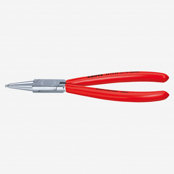 Knipex Straight Tip Internal Circlip Pliers 85-140 mm dia - Chrome w/ Plastic Grip