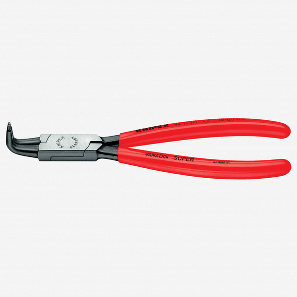 Knipex 90 Degree Angled Tip Internal Circlip Pliers 12-25 mm dia - Plastic Grip