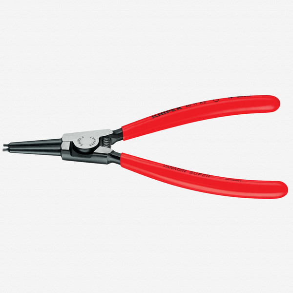 Knipex Straight Tip External Circlip Pliers 40-100 mm dia - Plastic Grip