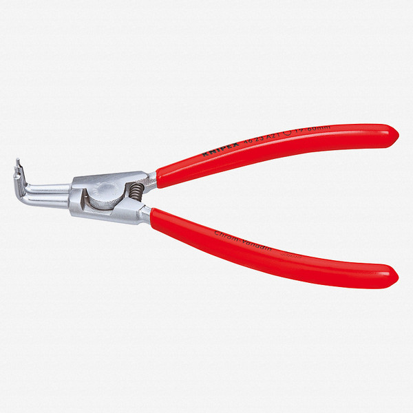 Knipex 90 Degree Angled Tip External Circlip Pliers 40-100 mm dia - Chrome w/ Plastic Grip