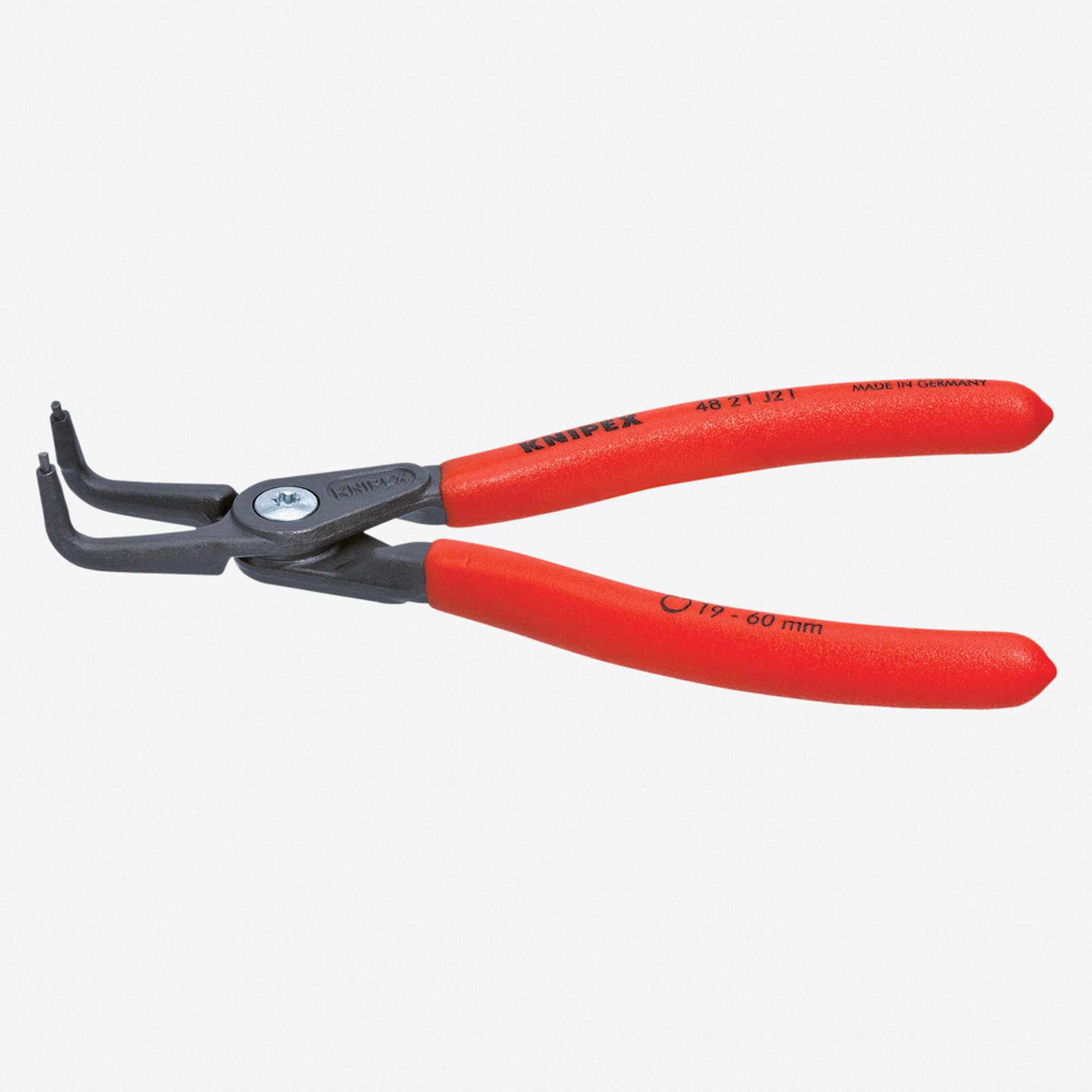 Knipex Precision 90 Degree Angled Tip Internal Circlip Pliers 12-25 mm dia - Plastic Grip