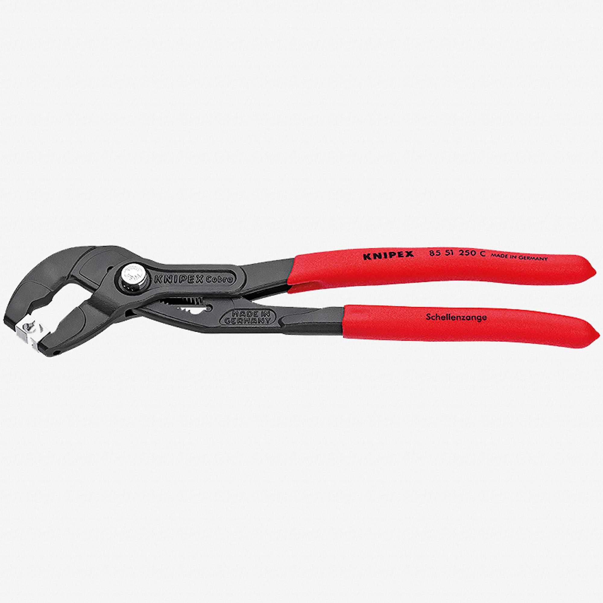 Knipex 10" Cobra Hose Clamp Pliers for Click Clamps - Plastic Grip