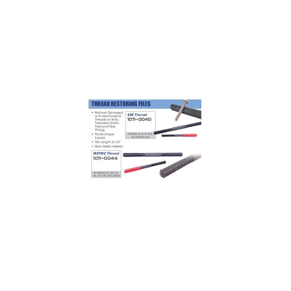 H & H Industrial Products .7-3mm TPI Thread Restoring File - 1011-0044