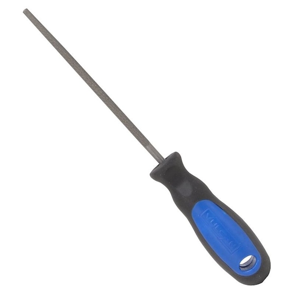 Vulcan File Round W/Handle, Rat Tail Profile, Mill, Round Pattern, Single Cut, 5-3/4 in L Blade - JL-F005
