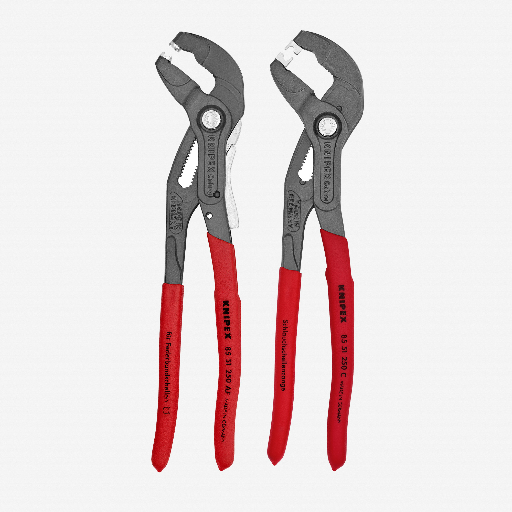 Knipex 10" Hose Clamp and 10" Click Clamp Plier Set, 2 Pieces
